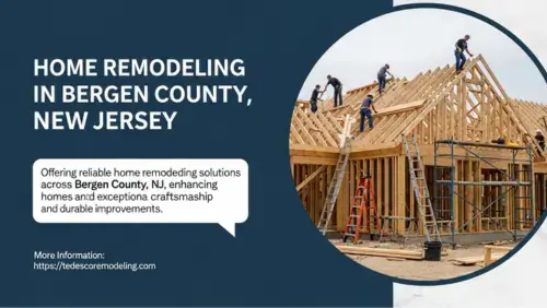 New home construction and framing services in Bergen County, New Jersey, featuring professional contractors at work