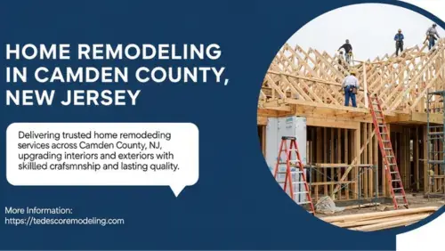 Residential construction and home renovation services in Camden County, New Jersey, featuring structural house framing.