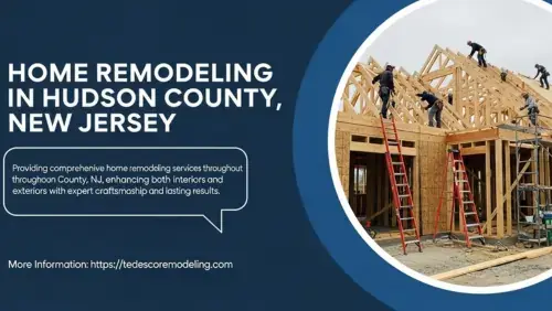 Expert home remodeling contractors building a new house structure in Hudson County, NJ