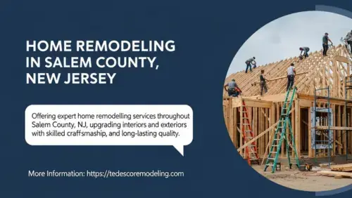 Expert residential construction and renovation services in Salem County, New Jersey, featuring a house framing project