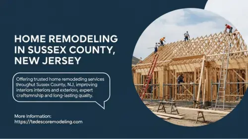 Tedesco Remodeling construction team building a new home structure with skilled craftsmanship in Sussex County, NJ