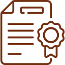 Quality assurance and licensed contractor certification icon for home remodeling services